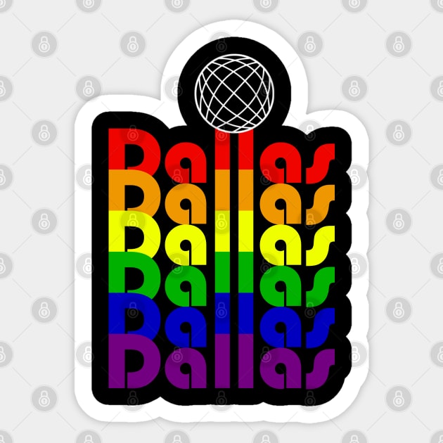 The Gay-Pride Reunion Sticker by Dallasweekender 